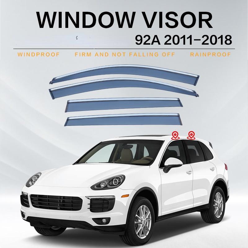 

Для Porsche Cayenne 9PA 92A 9Y0 Защитный козырек для окна, дефлектор бокового окна, декоративная яркая полоса, аксессуары
