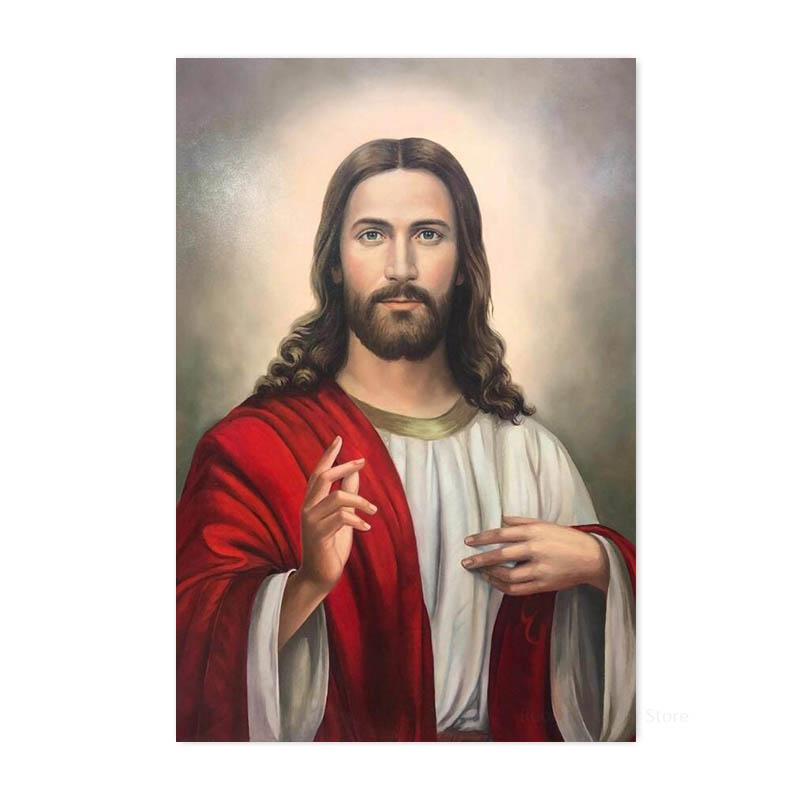 Jesus Series Canvas Posters and Prints Christian Wall Art Picture Painting for Living Room Home Decor Wall Painting Gifts