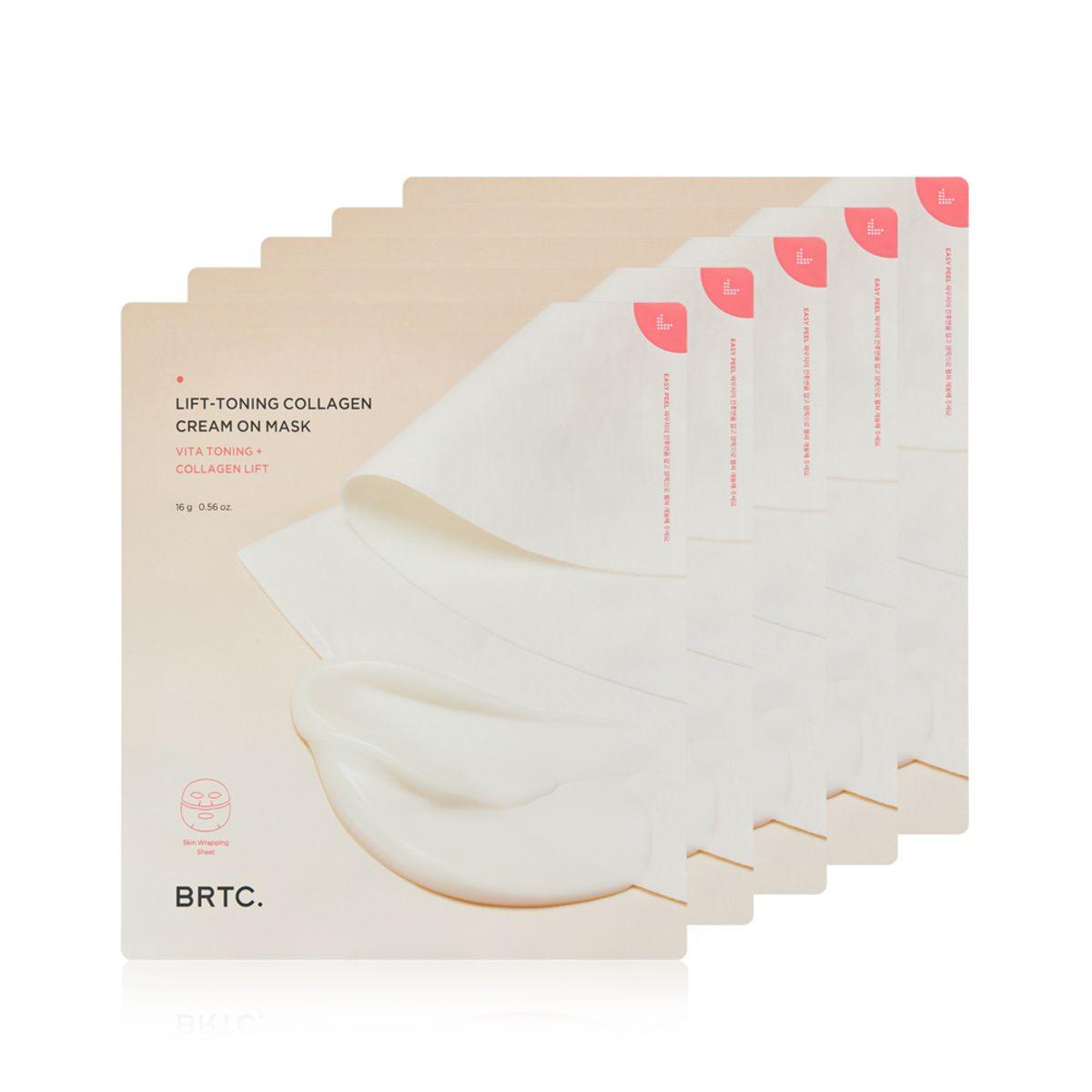 Lifting Toning Collagen Cream On Mask Pack (5 Sheets)