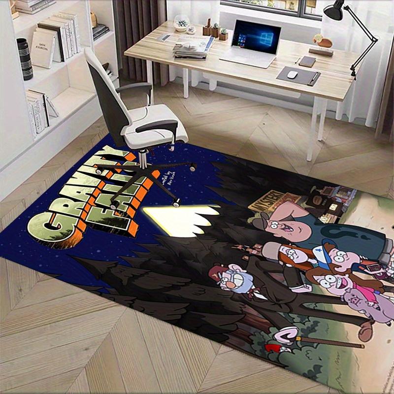3D-gedruckter Gravity Falls, Mystery Shack, Kiefern Anti-Rutsch-Teppich - Maschinenwaschbarer Büro-Teppich für Wohnzimmer, Schlafzimmer, Büro - Mehrere Größen