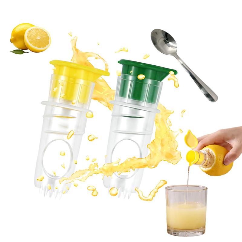 Přenosný lis na citrony Plastový Opakovaně použitelný Lehký Odšťavňovač Výstružník Omyvatelný Ruční Odšťavňovač Vestavěný Filtr pro Domácí Cestování