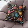 Bohemian Floral Print Throw Pillow Covers  Pattern Cushion Cover Suitable For Sofa Bedroom Car Pillow Cover