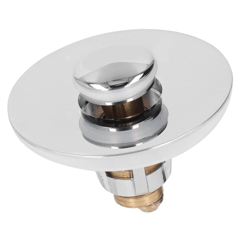 Bathroom Sink Stopper Press Popping Up Anti Clogging Brass Stainless Steel Basin Sink Drain Plug