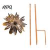 Artistic Outdoor Stake Vintage Rusty Cornflower Ground Stake 24 Inch Metal Wire Art Rustic Garden Decoration Decor Sculptures for Lawns Yard