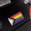 Reflective car stickers Everyone is Welcome Here - Waterproof Vinyl Sticker LGBTQ Progress Pride Flag Decorative accessories