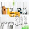 304 Stainless Steel No-Trace Self-Adhesive Hook for Coats & Hats, No-Drill Installation.