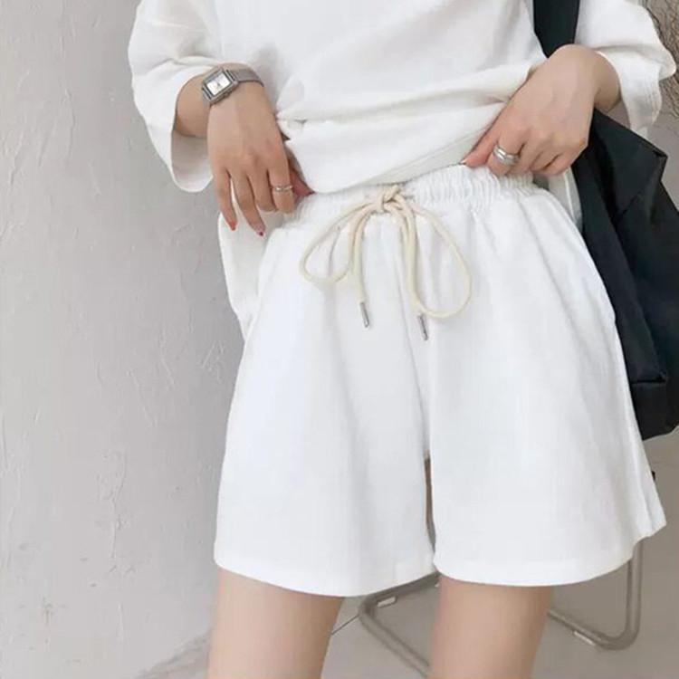Large Size Women's Suit Summer New Fat Mm Slimming and Covering The Meat Casual and Fashionable Round Neck Short Sleeve Shorts Suit