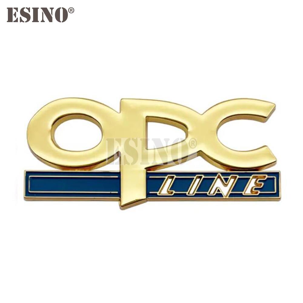 Car Styling OPC Line 3D Metal Zinc Alloy Car Badge Body Fender Adhesive Emblem for Opel Antara Astra Insignia Corsa Mokka Vectra