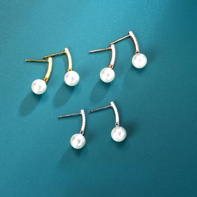 Silver Needle Ins Wind Pearl Earrings Femininity Earrings New Stud Earrings Niche Design Jewelry