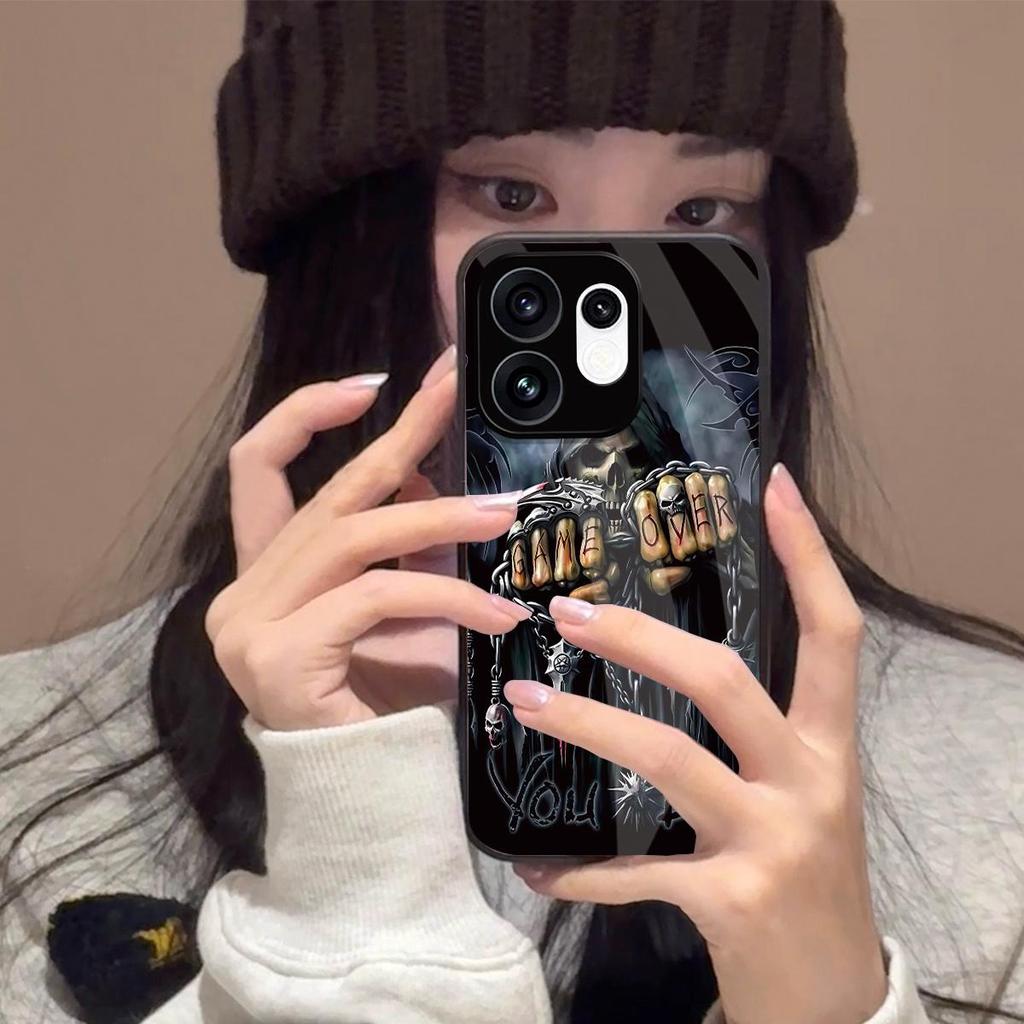 Cool Grim Reaper "Game Over" Art Phone Cover for OPPO Reno16 5G Shockproof Protective Case