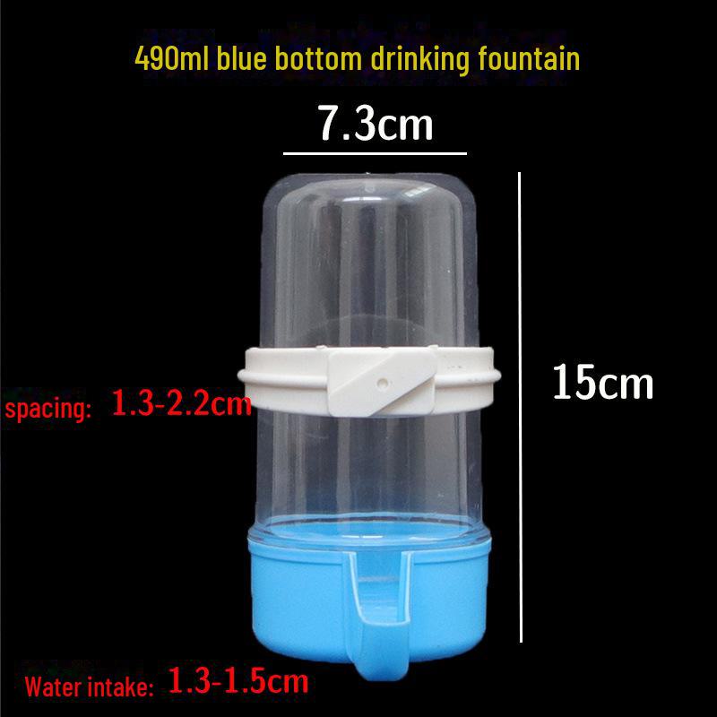 Automatic Bird Water and Feed Dispenser for Large Parrots and Mynahs