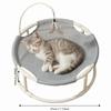 Pet Supplies Elevated Frame Cat Elevated Bed Breathable Round Cat Hammock Moisture-proof Washable Cat Sleeping Bed Universal