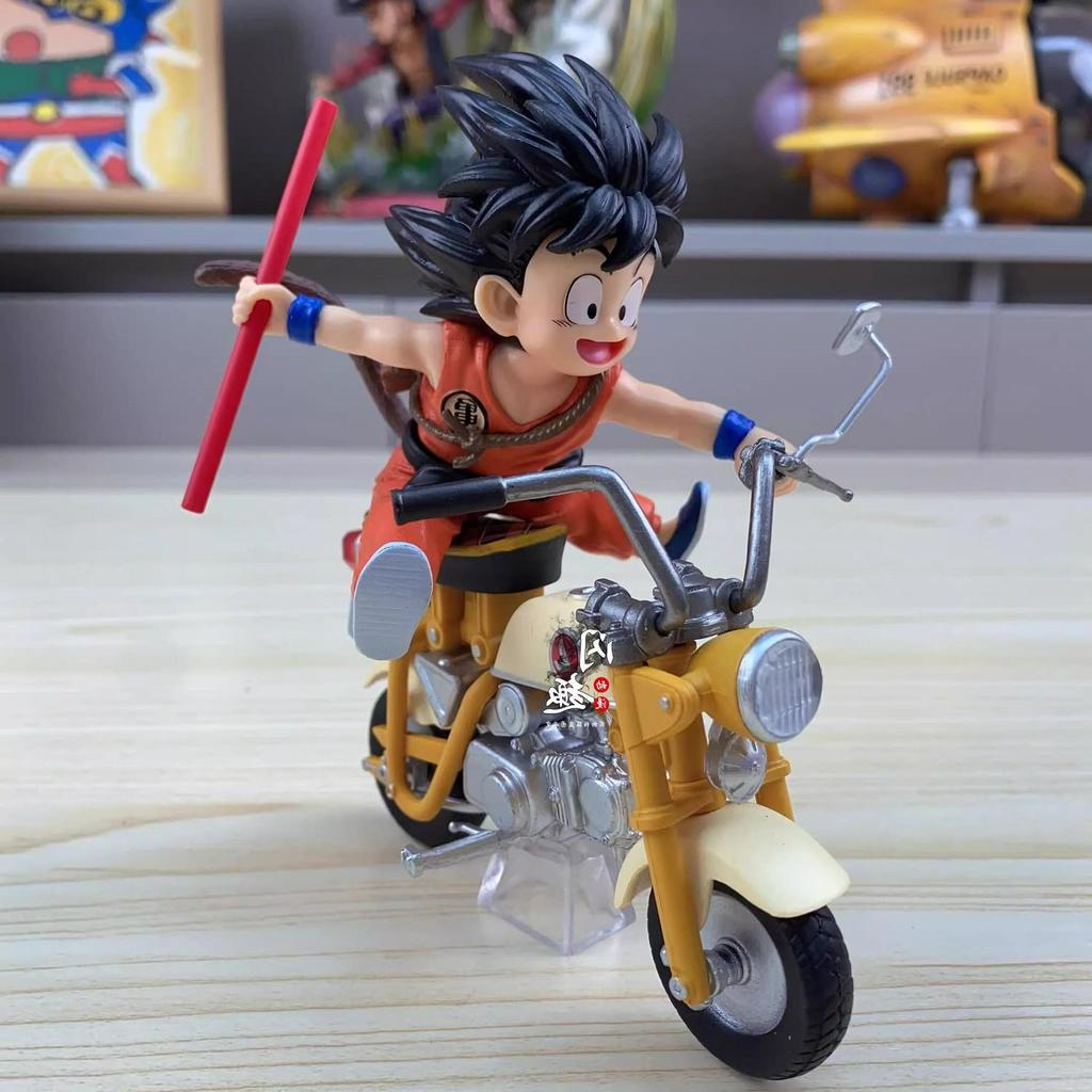 New Dragon Ball Z Anime Figure Son Goku  13cm Master Roshi Locomotives PVC Action Kame Sennin Motorcycle Toys for Children