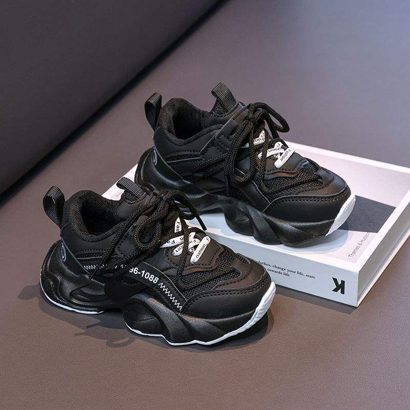 

Children s winter shoes soft-soled sports shoes spring and autumn new girls two cotton shoes velvet boys dad girls shoes 26 inner length 16.2 cm