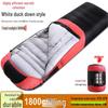 White Duck Down Zero Degree Sleeping Bag for Winter, Outdoor, and Indoor Use