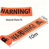 Creepy Caution Fright Tape Halloween Hazard Warning Decor Outdoor Haunted Walkway Barrier Spooky Crime Scene Party Decoration