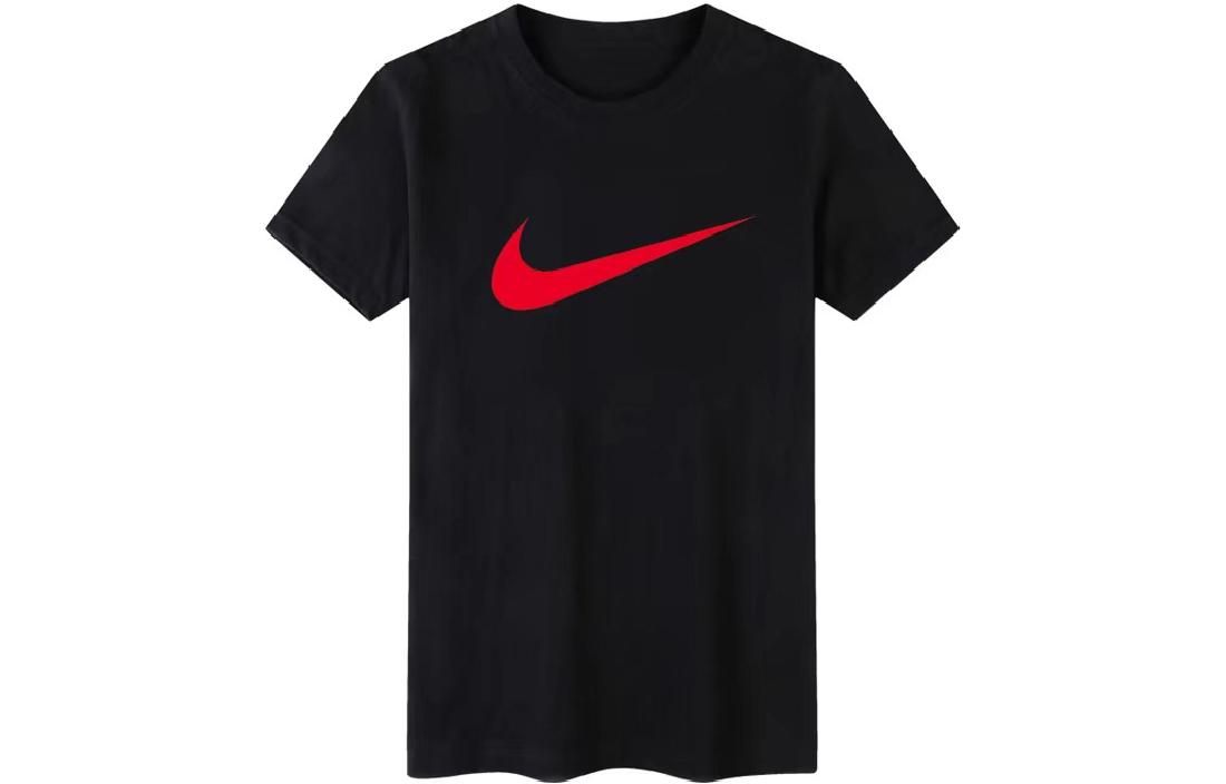 

Nike T Shirts Men s Black Crew Neck Moderate Straight Fit BV0628-010 M