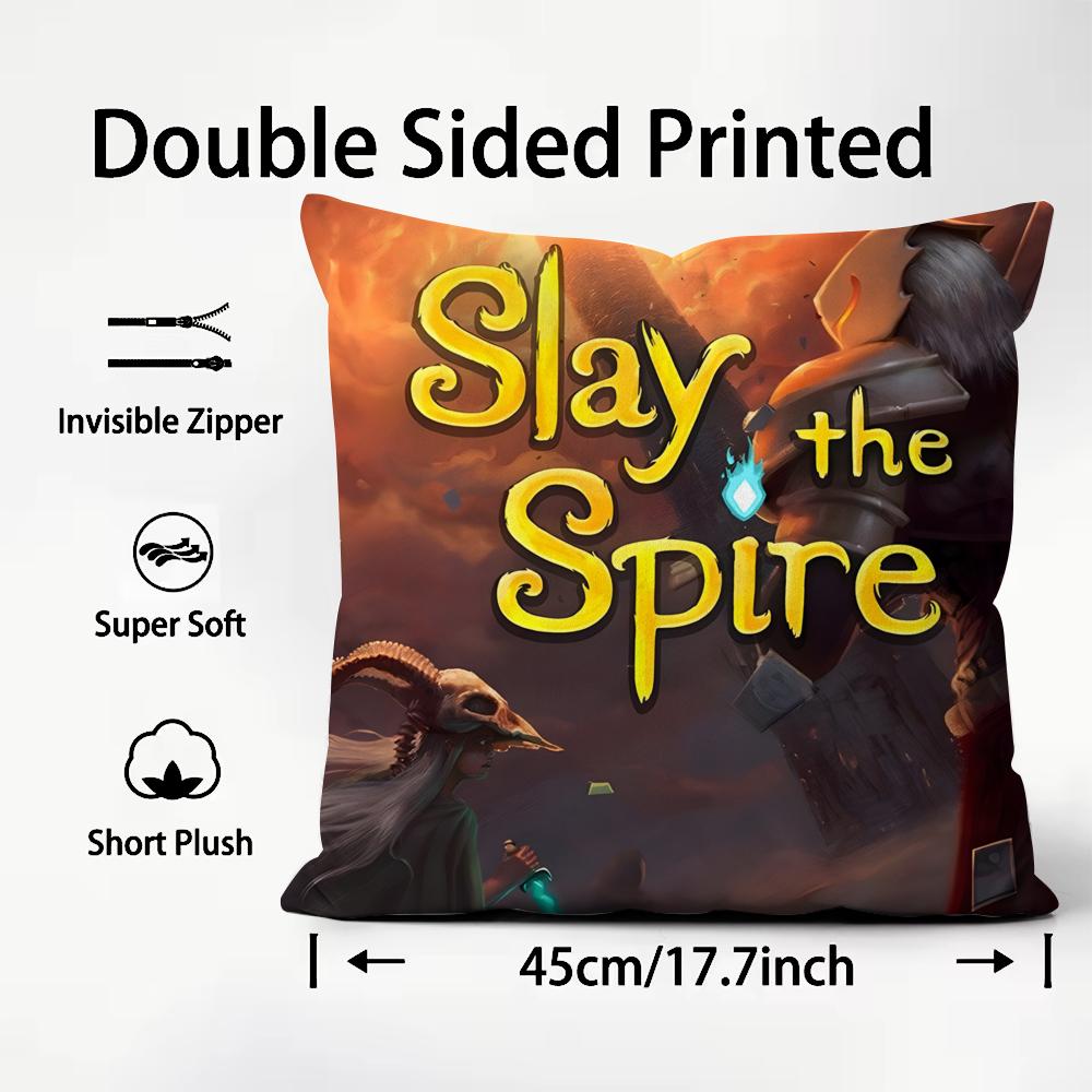Popular Game Slay The Spire Cushion Cover Soft & Easy-Wash Pillow Case – Versatile For Couch, Bed, Travel And Office