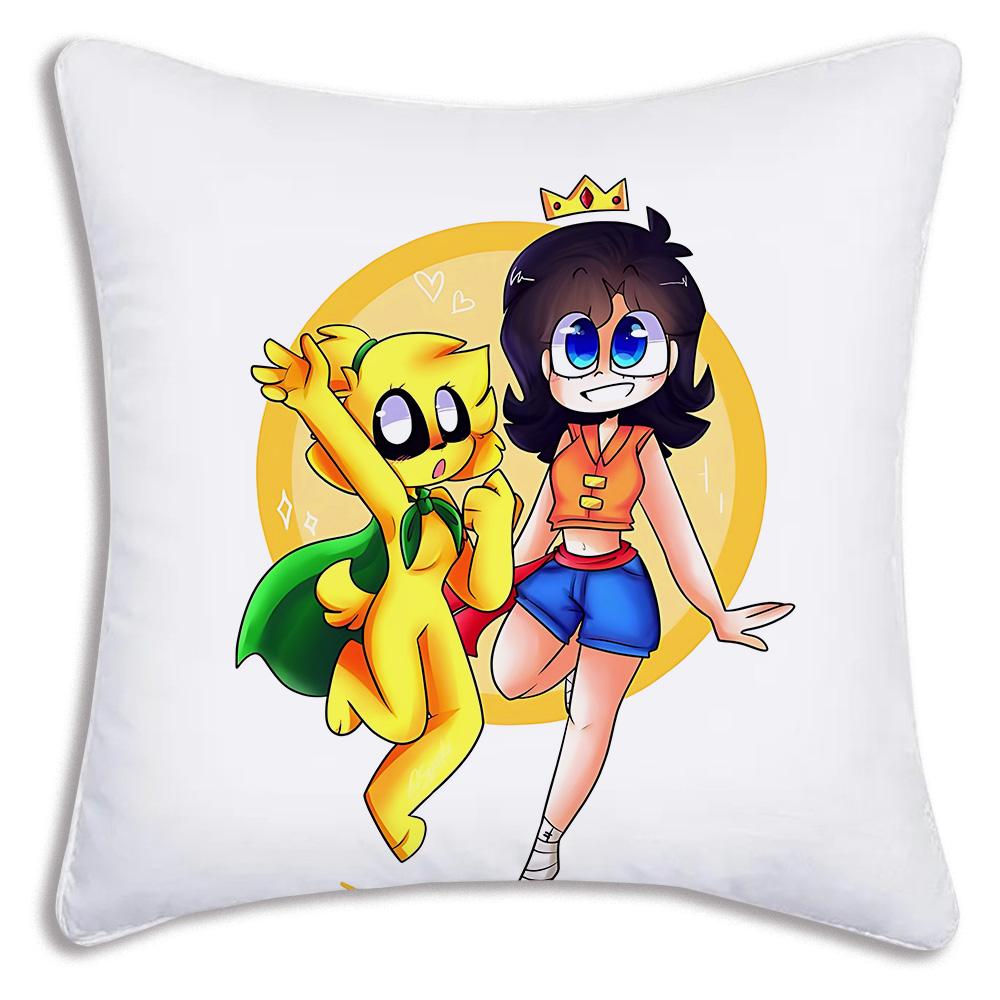 Anime For M-Mikecracks Pillow Covers Cartoon Sofa Decorative Home Double-sided Printing Short Plush Cute Cushion Cover