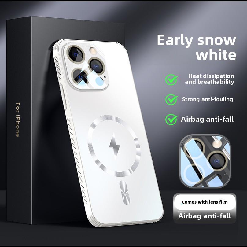 Apple iPhone 16 Pro Max 16/16pro Case Magnetic Cooling Vent Lens Iphone 15/promax Cover Shockproof Full Protection