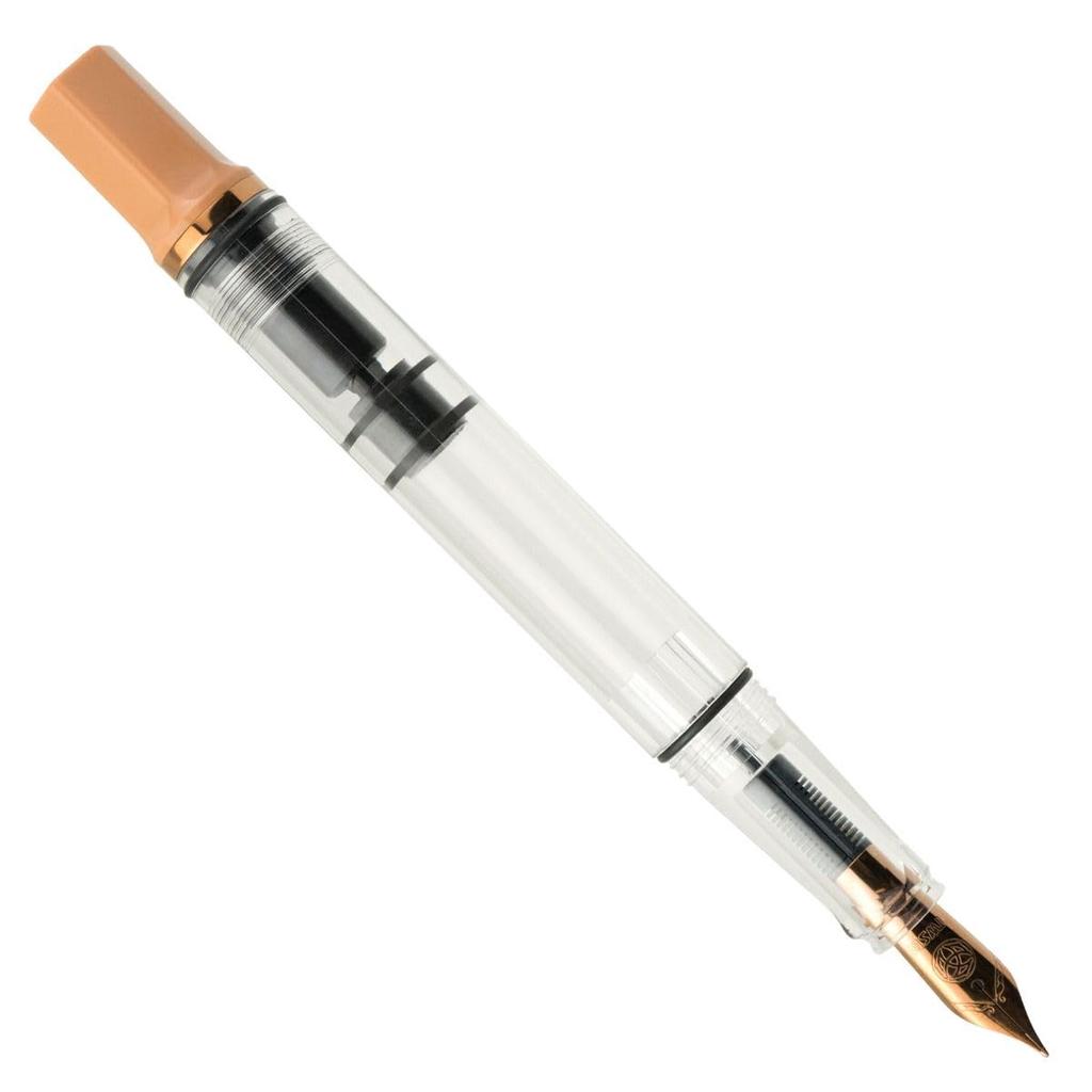 TWSBI Eco Cafe Rose Gold GT Fountain Pen, 18K Gold, Ink-Injecting, Medium Nib, TW020018