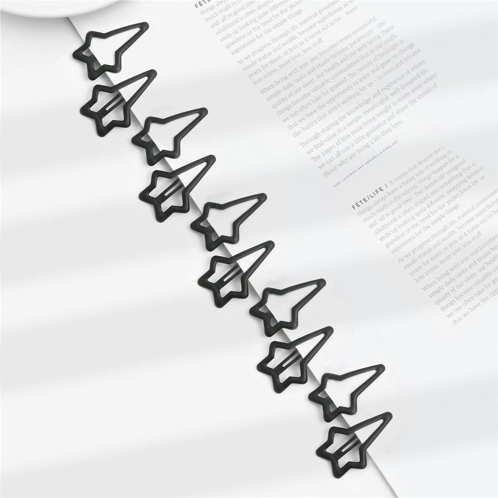 1card/bag Fashion Rubber Paint Geometric Hairpin Hair Claw For Women Ladies Girls Makeup Hair Barrettes Hair Accessories Crab Bath Clip Headwear