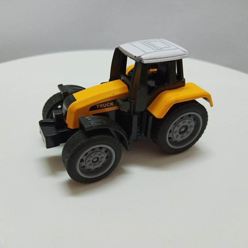 Children's Puzzle Toys Alloy Car Model Simulation Mini Farm Car Tractor Skidding Farmer Car Children Boys Birthday Gift Car Toys