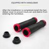 Manopole per Manubrio Bici con Blocco Gomma Morbida Manopole Mountain Bike Antipolvere Impermeabili Manubrio Bici Antiscivolo Manicotti MTB Accessori Ciclistici