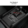 BDN1 Adesivo Decorativo Superiore in Camoscio per Mazda 3 Axela BP 2019 2020 2021 2022 2023 2024 2025 Pannello Cambio Automatico Auto con Pulsante Sportivo