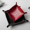 Pu Leather Storage Box Desktop Storage Tray Folding Organizer For Jewelry Key Coin Nordic Home Table Decoration SNHX03