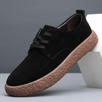 Zapatos informales de cuero vacuno para Hombre, Zapatos Oxford con cordones para Hombre, Zapatos informales para Hombre