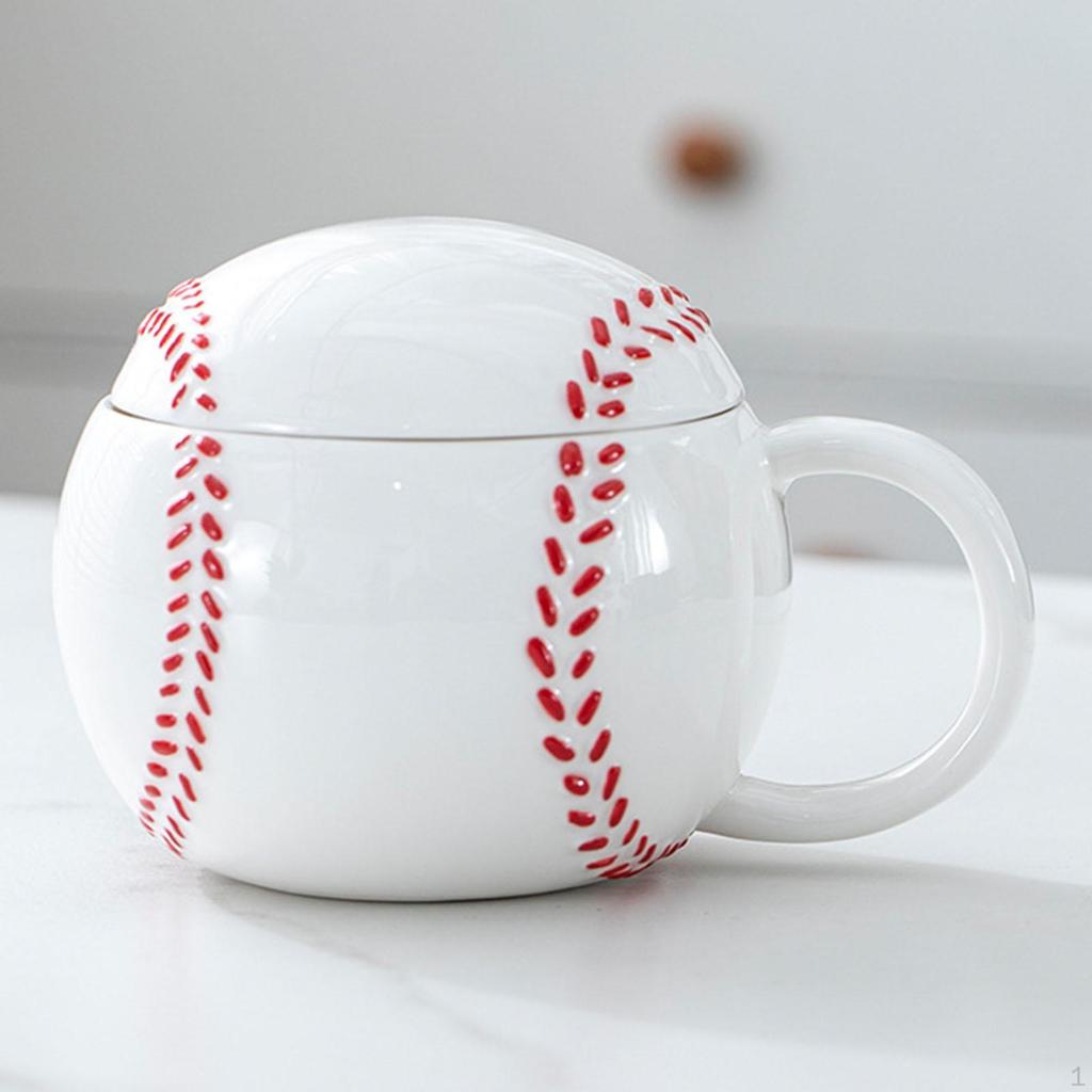 Ceramic Coffee Baseball Cup Soccer for Office Bedroom Bakery