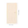 Miniature Wooden Door 1 12 Scale Unpainted DIY Furniture Craft for Small House Scene Decoration Mini House Furniture