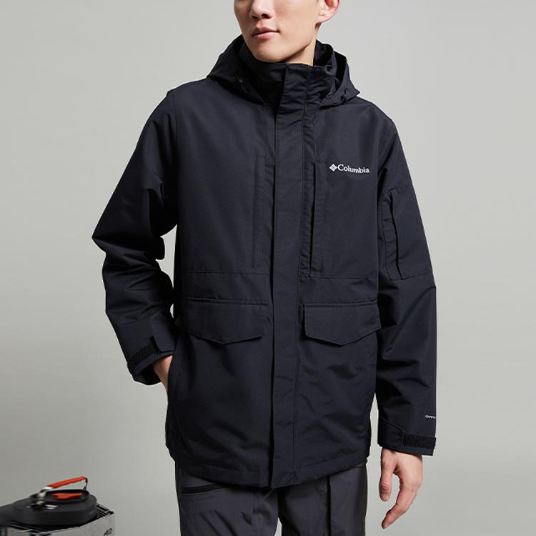 Columbia City Outdoor Series Solid Waterproof Long Sleeve Hooded Jacket Men Jackets WE9012-010