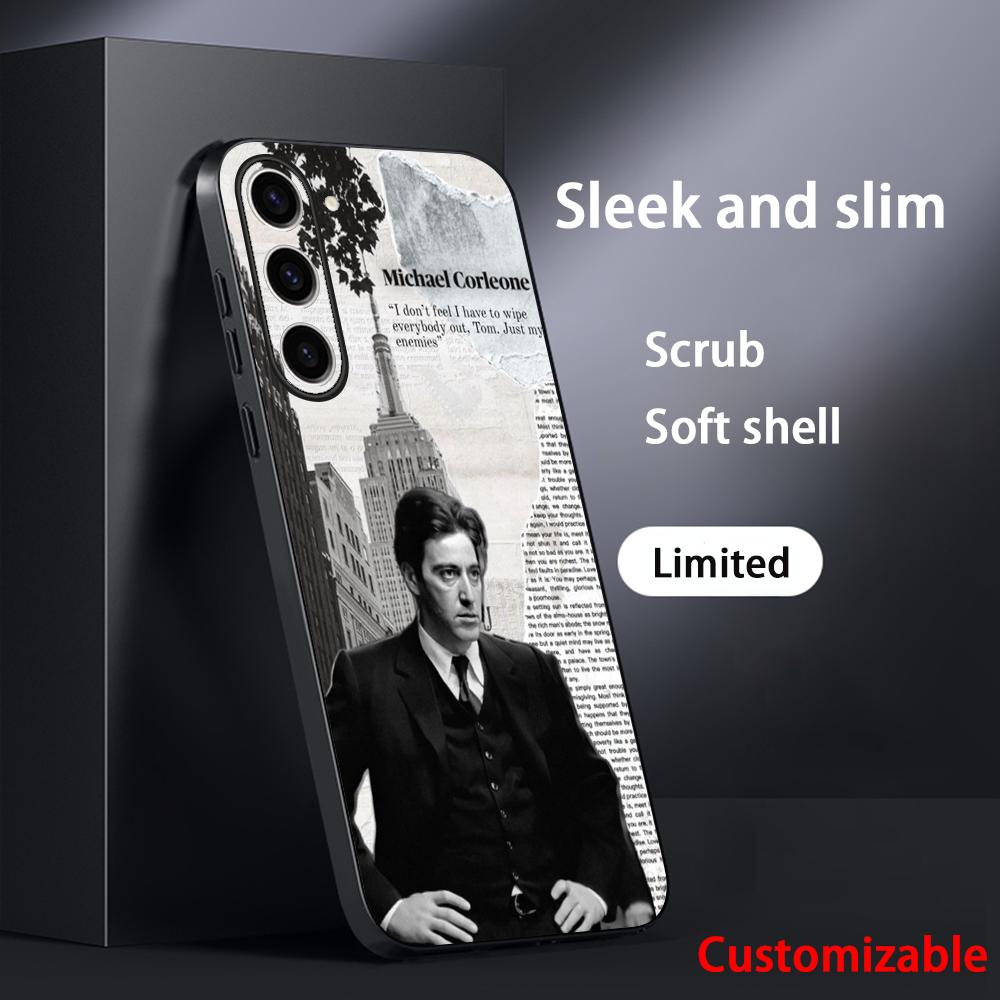 The Godfather Classic Movie Posters Phone Case For Samsung Galaxy S26 S25 S24 S23 S22 S21 Plus Ultra Note20 Soft Black