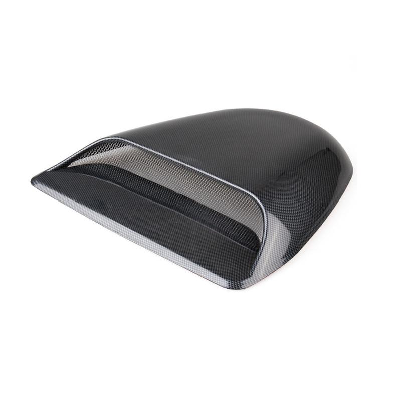 Hoop Scoop Universal Fit Closed End Hoop Scoop Open Cowl Intake Hoop Scoop ABS Carbon Fiber Black 14.25 15.59 *2.12