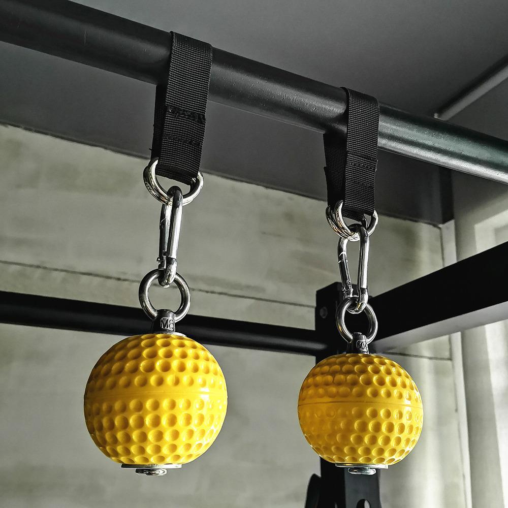 Anti-slip Rock Climbing Pull-up Power Ball Grips - Hand Gripper & Strength Trainer Kettlebell Fitness Exercise Tool