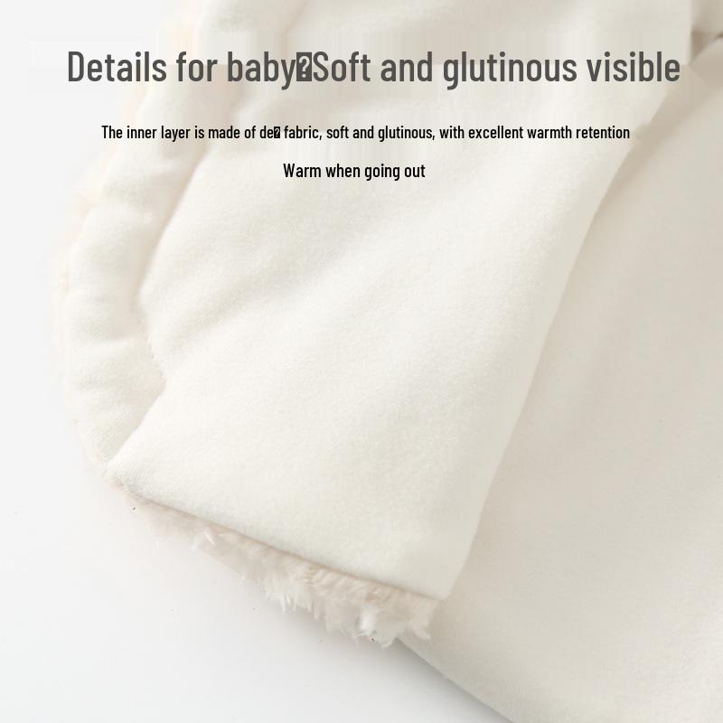 Baby Ear Protection Hat - Autumn/Winter Fleece-Lined Cape, One-Piece, Warm & Cute Newborn Infant Hat