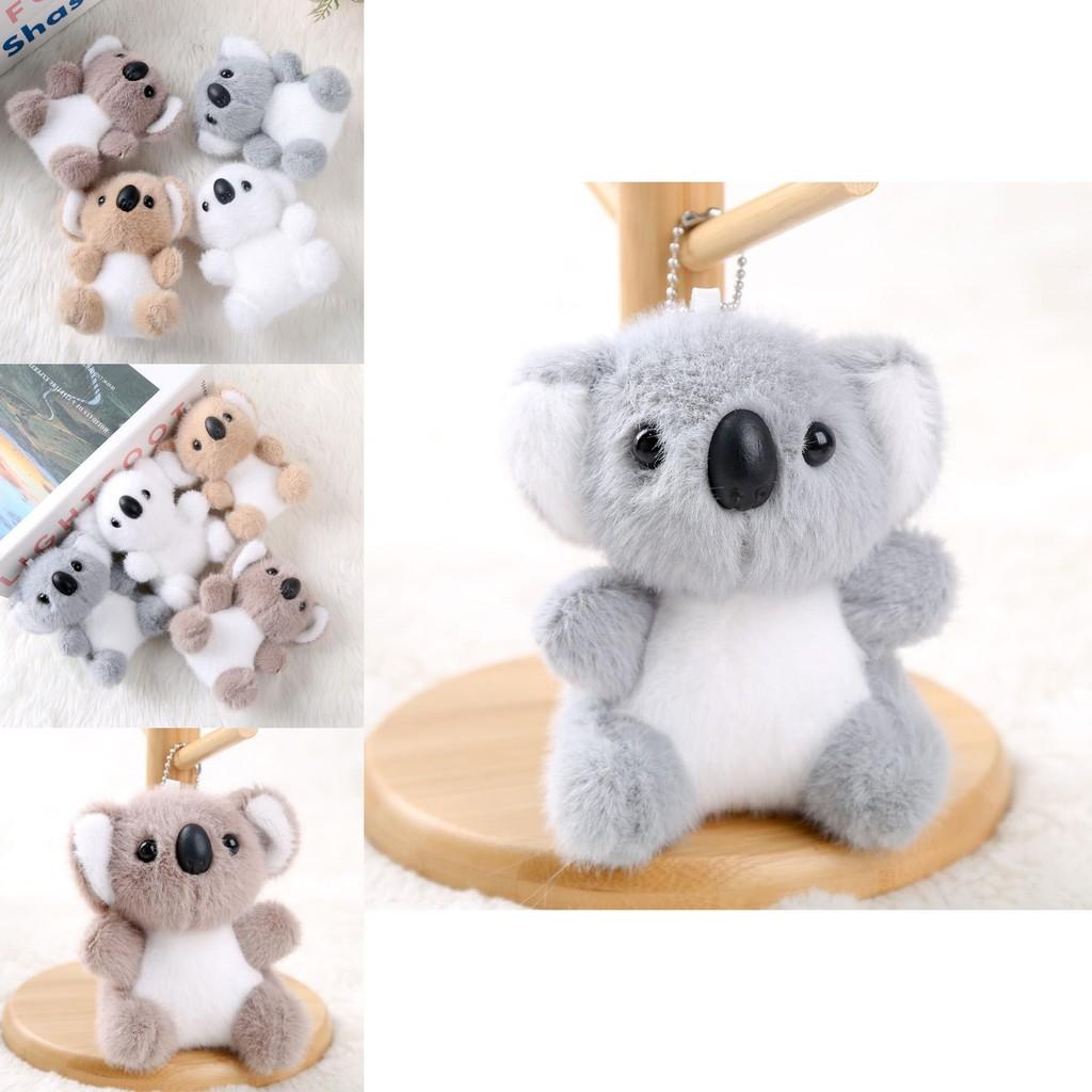 Cute Animal Plush Keychain With Cotton Filling For Girls School Bag Accessories