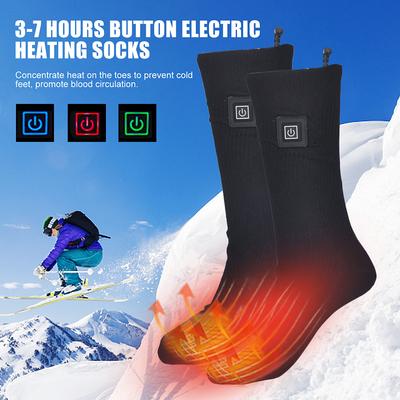 Winter Beheizte Socken Rutschfest Batteriebetrieben Elektrische Beheizte Socken Kältefest Heizend Warme Lange Socken Für Outdoor Skifahren Wandern