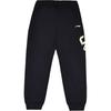 Sports Fashion Series Letter Print Drawstring Cuffed Mid-Waist Knitted Sports Pants Men Bottoms Standard-Black YKLU275-3