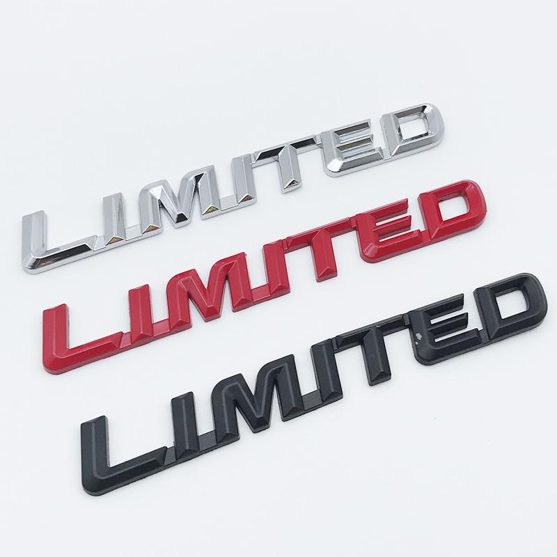 LIMITED Metal Word Mark Grand Cherokee Four-wheel Drive Tail Mark Car Personalized Modification Car Sticker One-piece Modification Car Mark