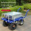 Electric Four-Wheel Chicken Coop Transport Tricycle for Agriculture and Construction