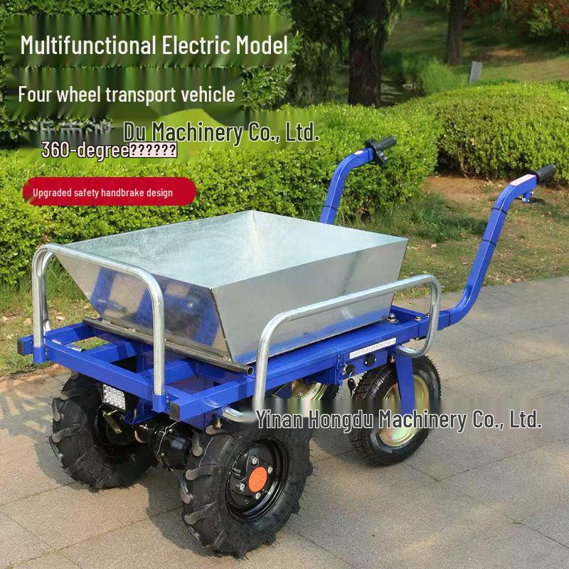 Electric Four-Wheel Chicken Coop Transport Tricycle for Agriculture and Construction