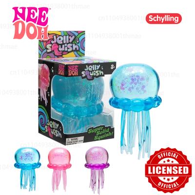 Schylling Confirmed Needoh Fuzz Ball Jellyfish Squishy  Stress Relief AntiAnxiety Squeeze Toy Party Prop Gift Present