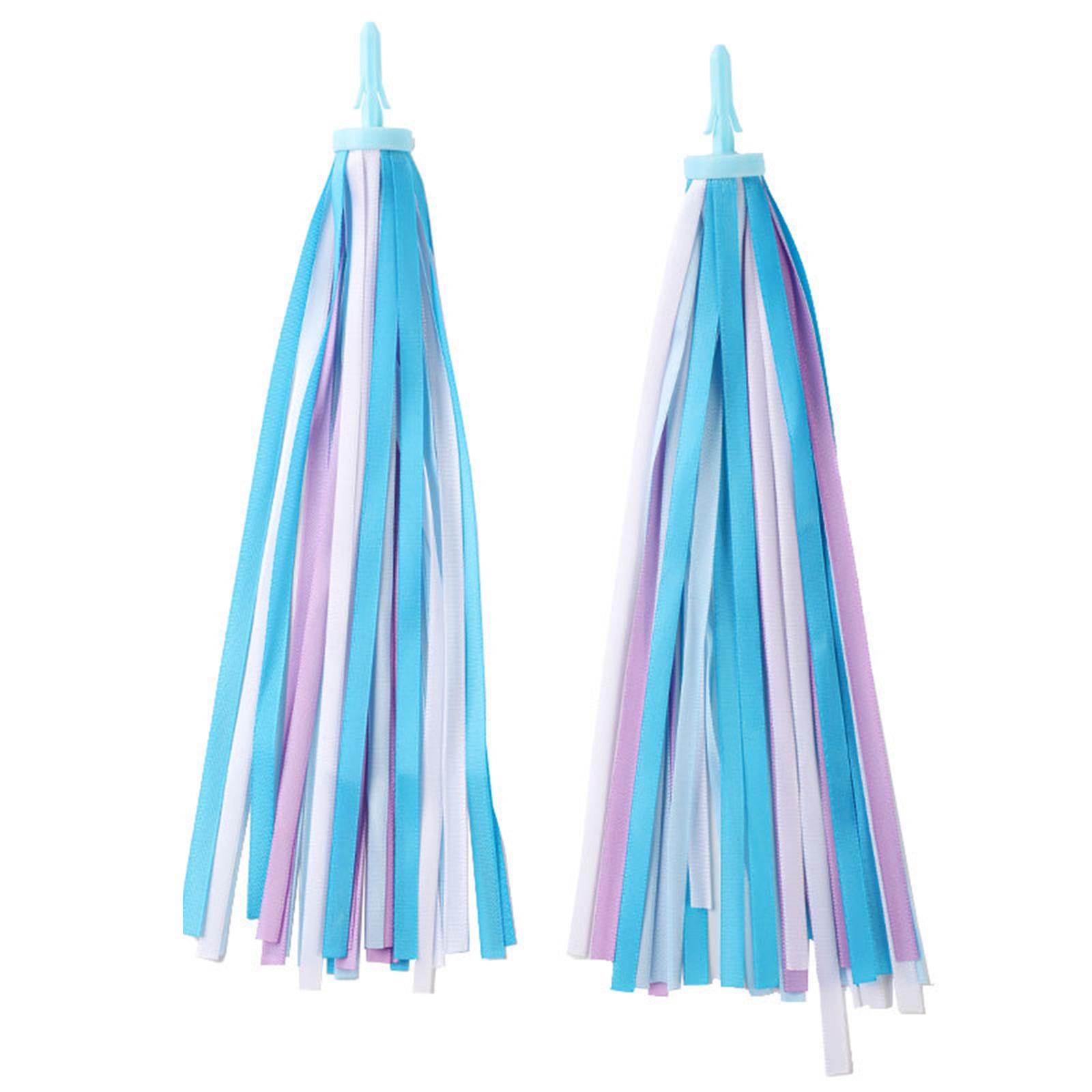 

2 шт. Лента для езды на велосипеде, скутерах, велосипедах, руле, красочные кисточки для переноски ребенка 2