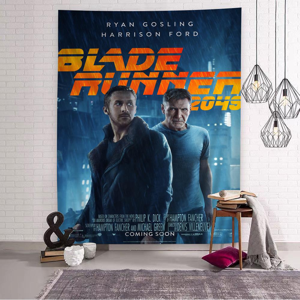 

American Movie Blade Runner 2049 Hanging Tapestry Cheap Hippie Wall Hanging Bohemian Tapestries Mandala Wall Hanging Home Decor 74x94cm(29x37in)