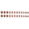 Wearing Nail Pieces Puppy Removable Short Square Nail Pieces Bow Nail Patch Cute Fake Nail Pieces 24 Pieces