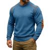 Men's Solid Color Round Neck Long Sleeve Tops Men's Sports Large Size Casual Round Neck Tops