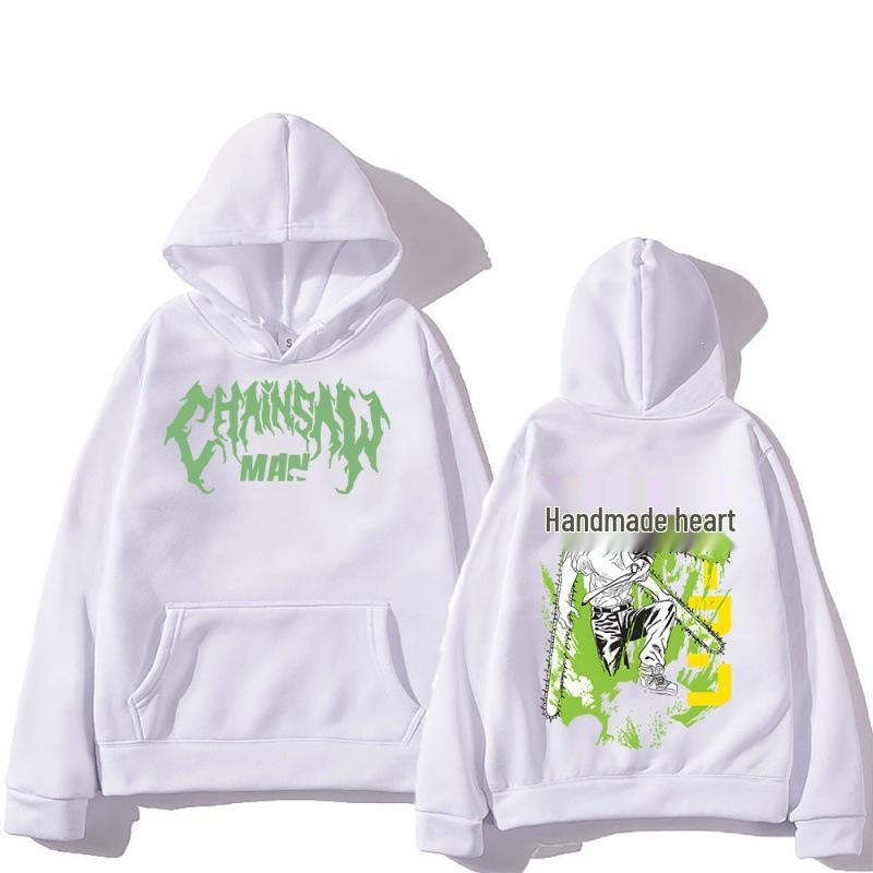 Chainsaw Man Denji Plus Velvet Hoodie - Autumn/Winter Anime Sweatshirt